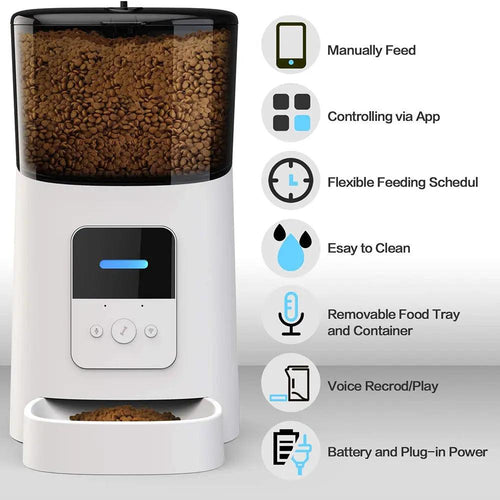 Automatic Cat Feeder WiFi Enable Smart Pet Dog Food Dispenser