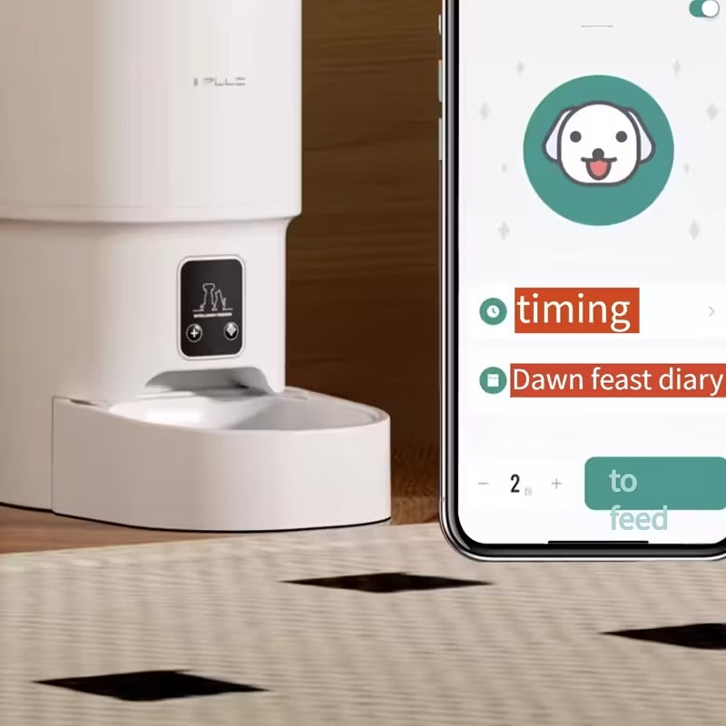 Pametni WiFi hranilica za mačke 4L automatski dozator hrane za kućne ljubimce