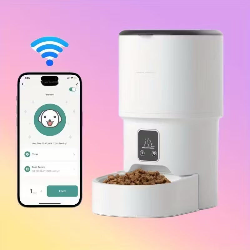 Pametni WiFi hranilica za mačke 4L automatski dozator hrane za kućne ljubimce