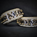 "Metal" ogrlica bijelo-zlatna - personalizirana!